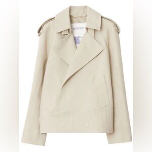 Burberry off-centre canvas trench jacket Light Beige 6 $2999